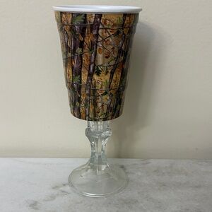 Camouflage Redneck Wine Glass